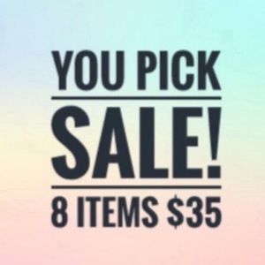 8 items for $35!!!